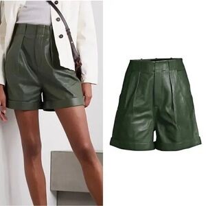 Equipment femme Green Cargo Shorts 100% lambs leather